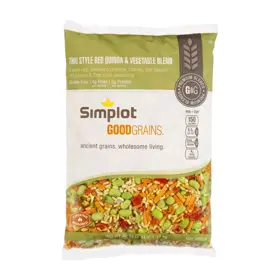 Simplot Good Grains™ Combinación de quinoa roja y verduras estilo tailandés, Frente del paquete