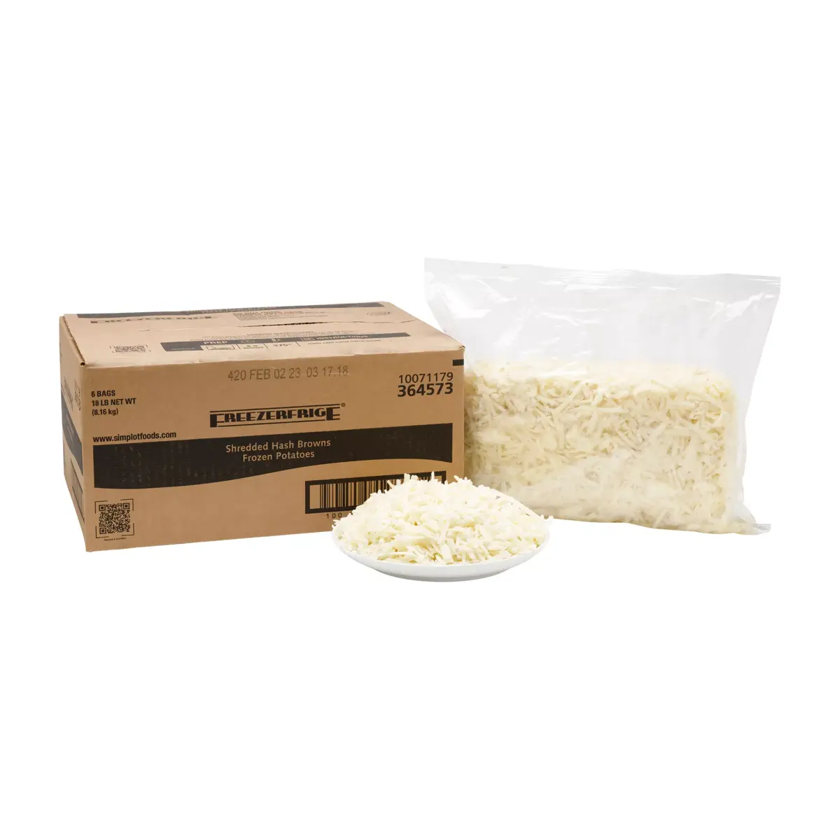 Simplot Freezerfrige® Potatoes Shredded Hash Browns, Styled