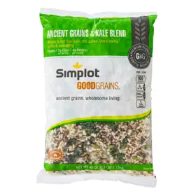 Simplot Good Grains™ Ancient Grains and Kale Blend, Front Innerpack