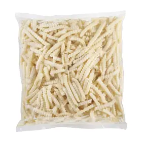 Simplot Conquest® Delivery+® Papas a la francesa corte ondulado con cobertura transparente, Frente del paquete