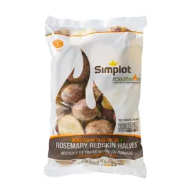 Simplot RoastWorks® Roasted Rosemary Redskin Potato Halves, Front Innerpack