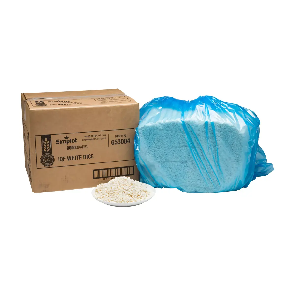 Simplot Good Grains™ White Rice, IQF, Styled