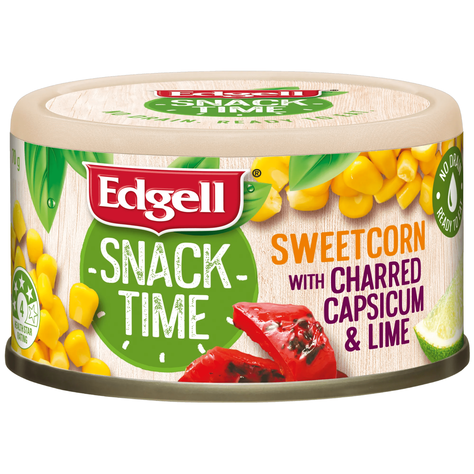 Edgell Corn with Charred Capsicum and Lime 70g, Can