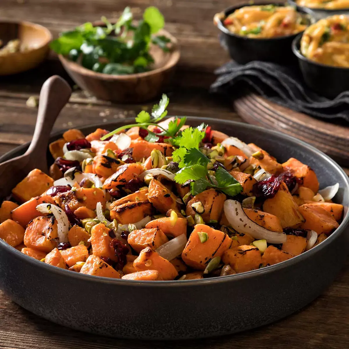 Simplot RoastWorks® Roasted Maple Sweet Potatoes, Styled