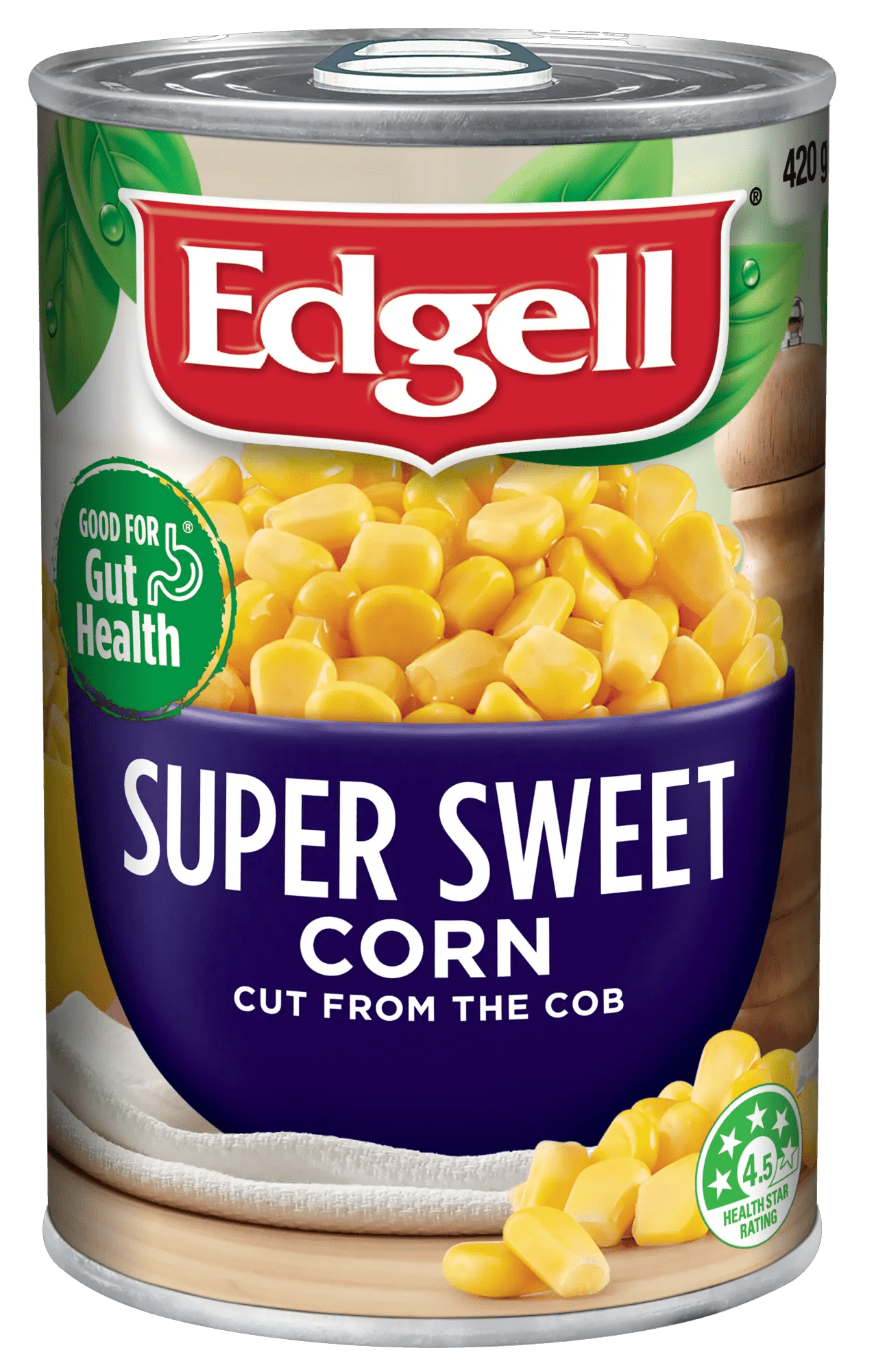 Edgell Super Sweet Corn Kernels 420g, Can