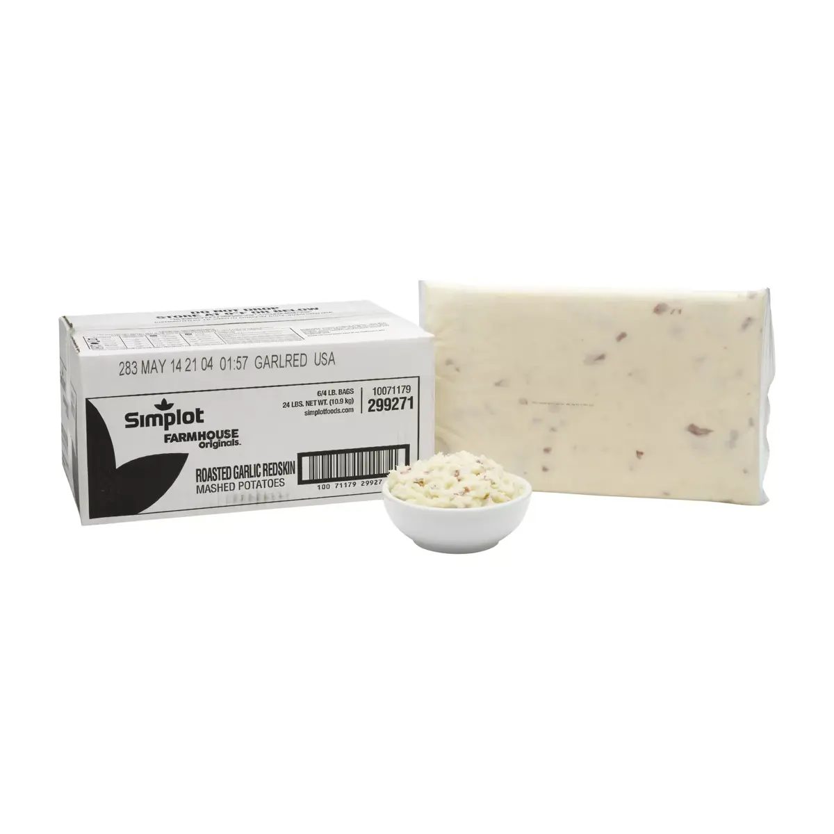 Simplot Farmhouse Originals™ Redskin Garlic Mashed Potatoes, Styled