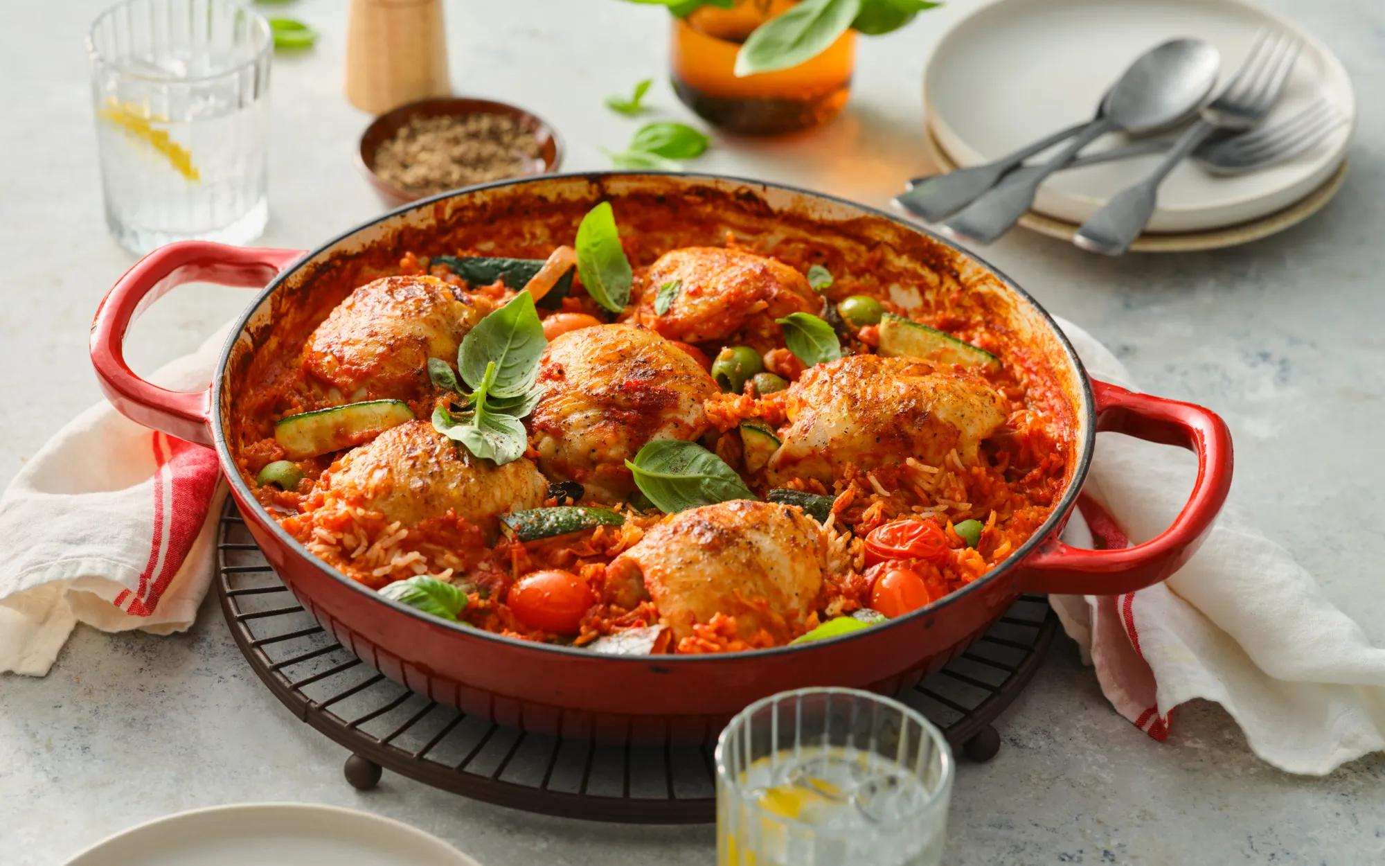One Pot Chicken and Tomato Rice