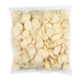 Simplot Traditional Potatoes Rebanadas de corte ondulado tipo cottage, Reverso del paquete