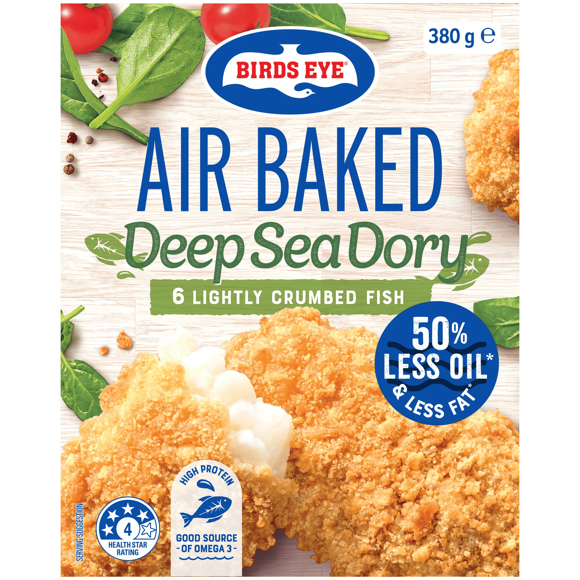 Birds Eye Air Baked Deep Sea Dory 380g Boxed