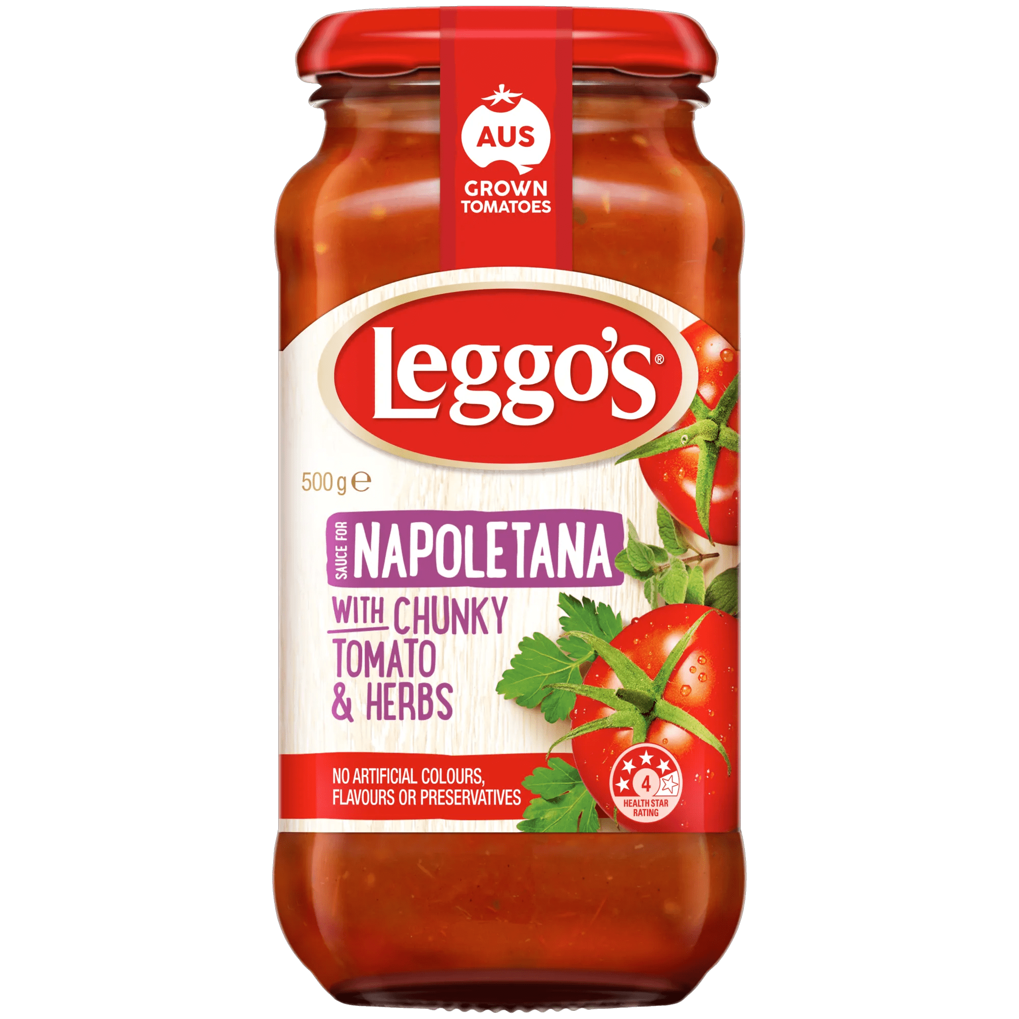 Leggos Pasta Sauce Napoletana 500 grams jarred