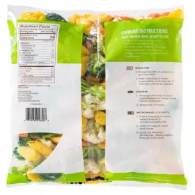 Simplot Simple Goodness™ Monterey Vegetable Blend, Back Innerpack