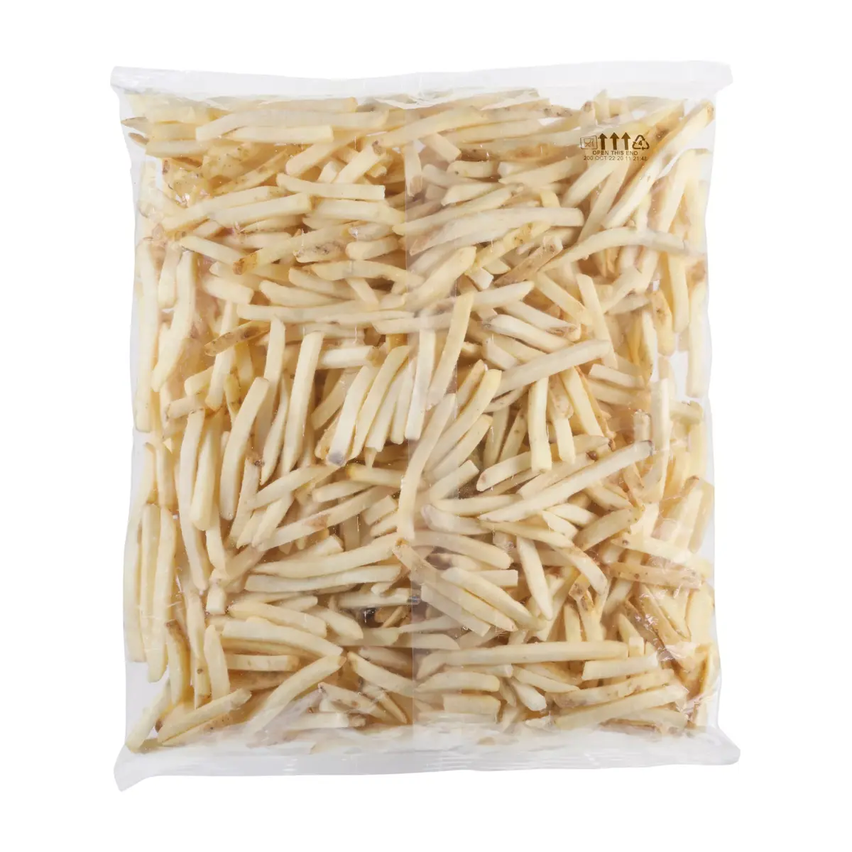 Simplot Conquest® Fries Clear Coated Straight Cut Fries, Skin On, Back Innerpack