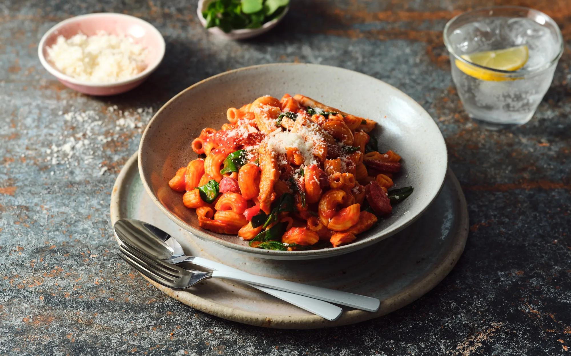 One Pan Chicken and Pasta