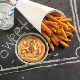 Simplot Sweets® Fries Sweet Potato Shoestring Fries, In Use