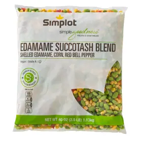 Simplot Simple Goodness™ Succotash de edamame, Frente del paquete
