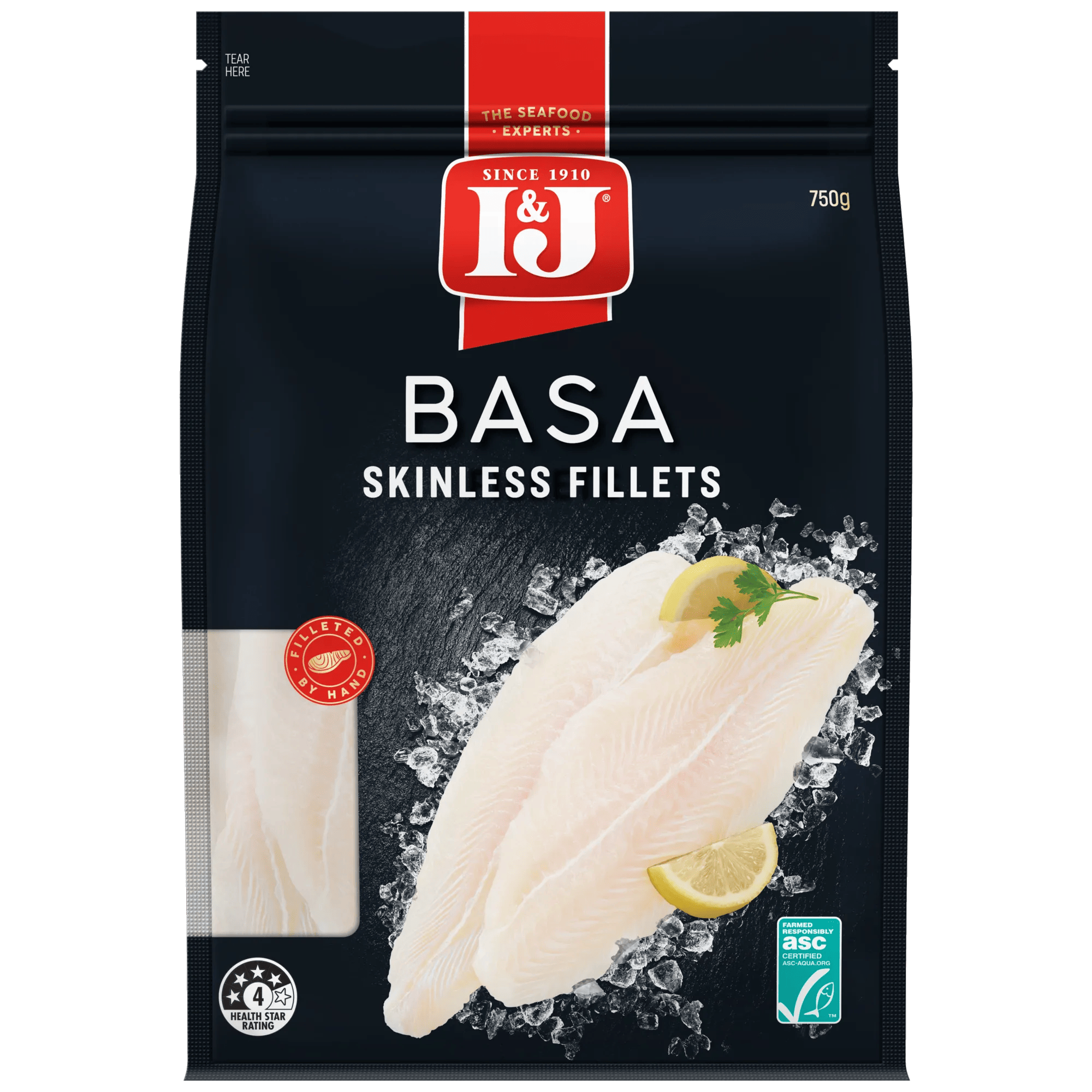 I and J Basa Fillets 750g, Bag