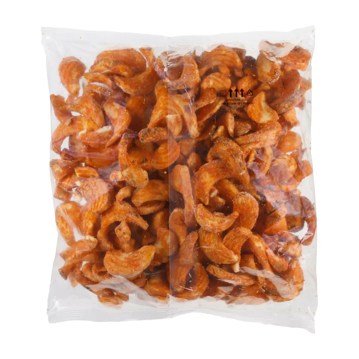 Simplot SIDEWINDERS™ Fries Original Cut Buffalo batter flavored SIDEWINDERS™ Fries, Skin On, Back Innerpack