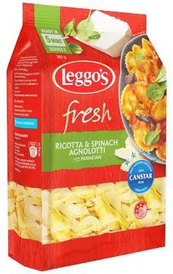 Leggos Ricotta Spinach Agnolotti with Parmesan 360 grams bagged