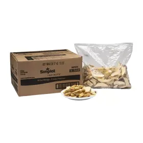 Simplot Infinity® Fries Potato 10 Cut Wedges, Skin On, Styled