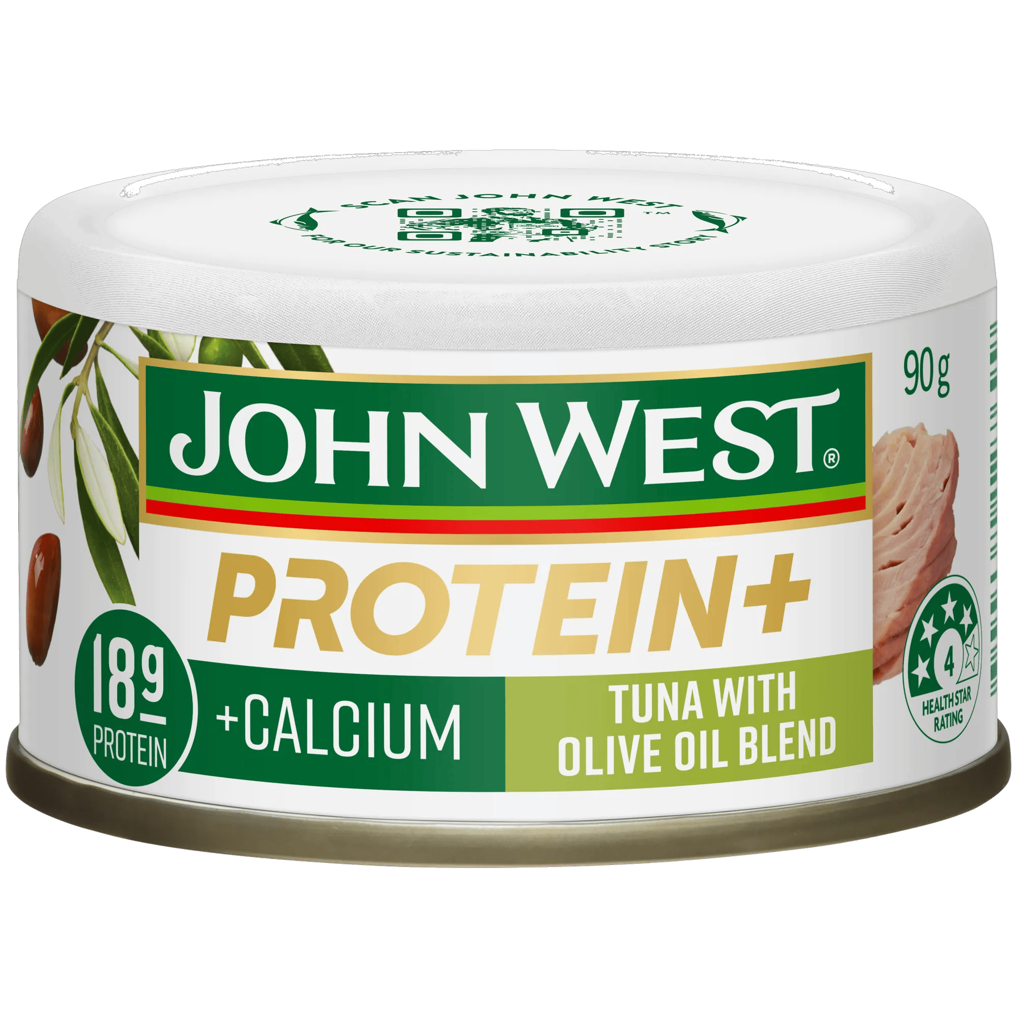 John West Protein+ Tuna Olive Oil Blend 90g, Can