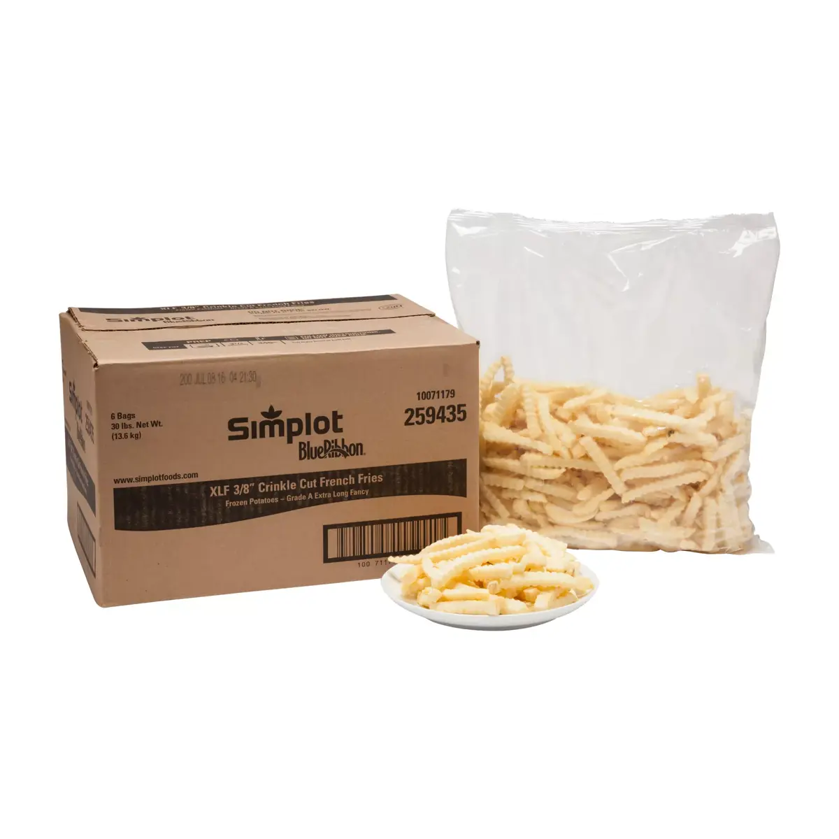 Simplot Blue Ribbon® Fries Papas a la francesa corte ondulado, Estilo