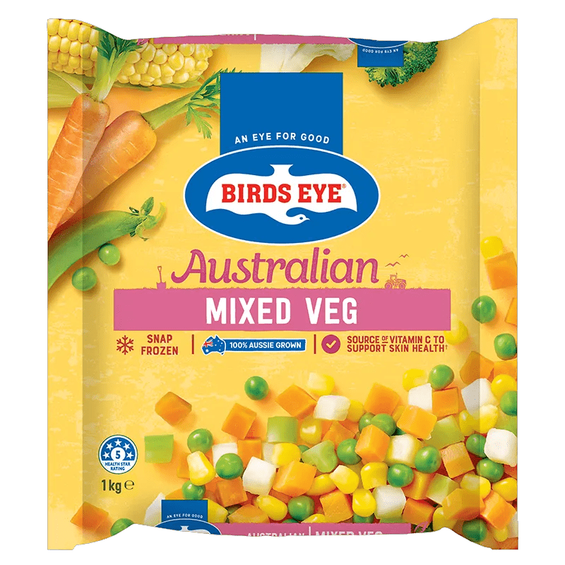 Birds Eye Frozen Mixed Vegetables 1 Kilogram Bagged
