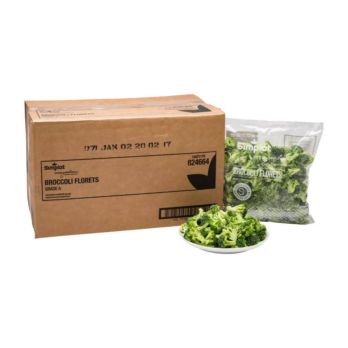 Simplot Simple Goodness™ Broccoli Florets, IQF, Styled