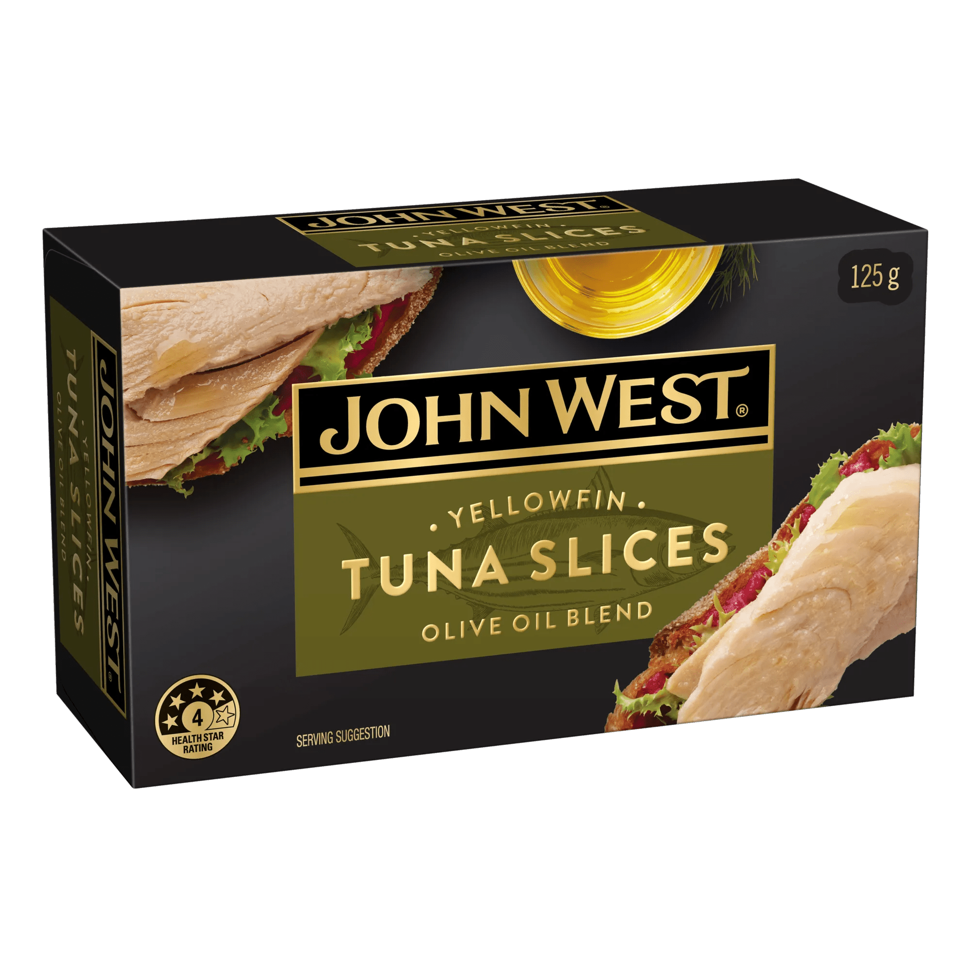 John West Tuna Slices Olive Oil 125g, Box