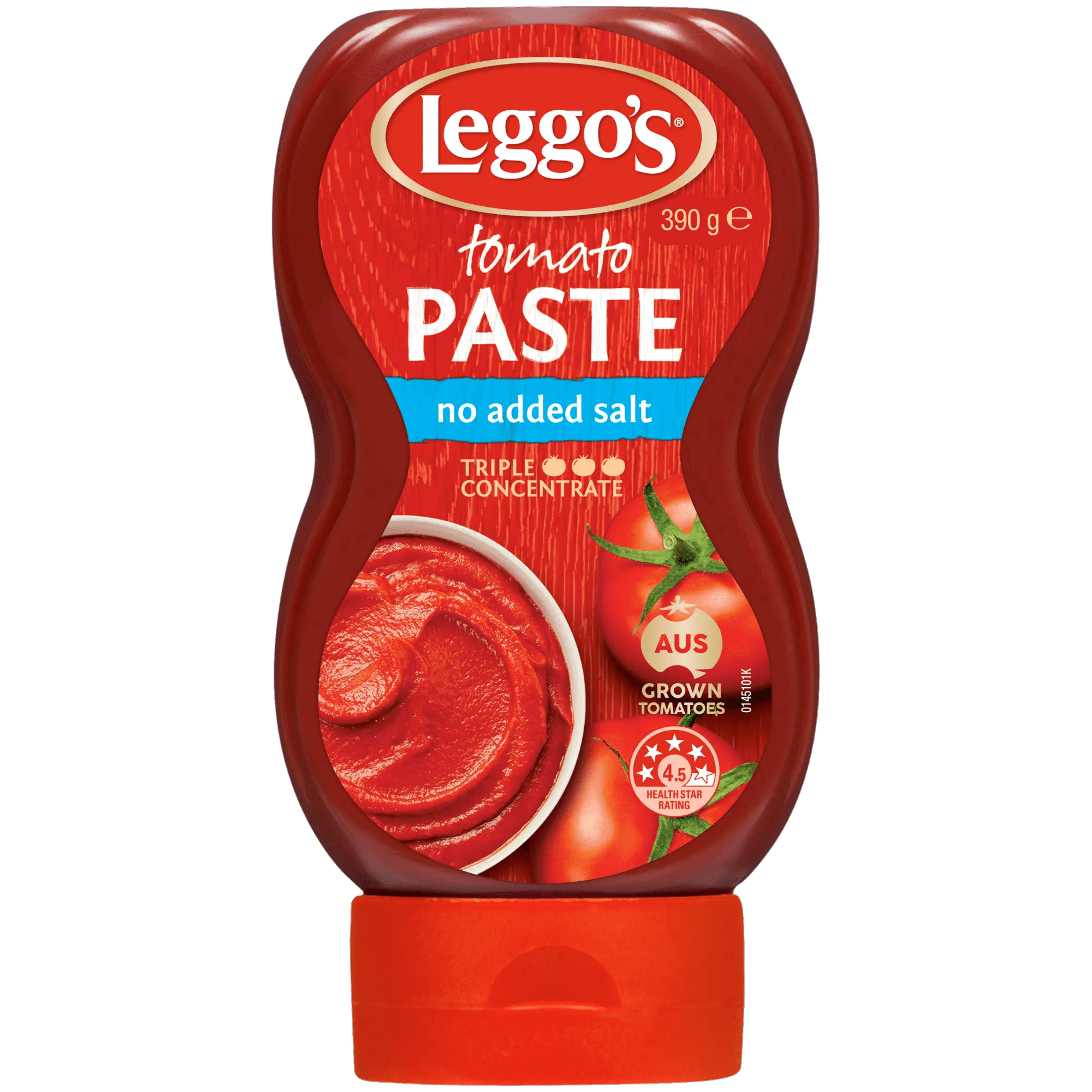 Leggos Squeezy No Added Salt Tomato Paste 390 grams squeeze bottle