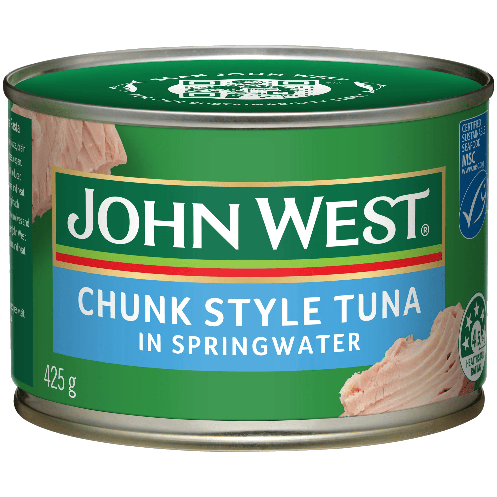 John West Tuna In Springwater 425g, Can