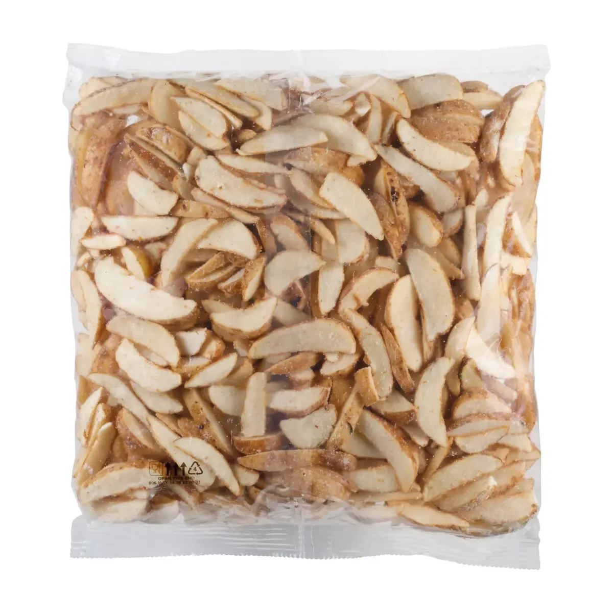 Simplot Skincredibles® Potatoes Potato 10 Cut Wedges, Skin On, Back Innerpack
