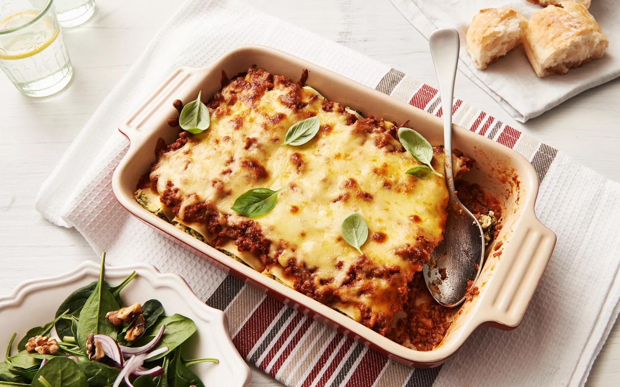 Beef, Spinach & Ricotta Cannelloni