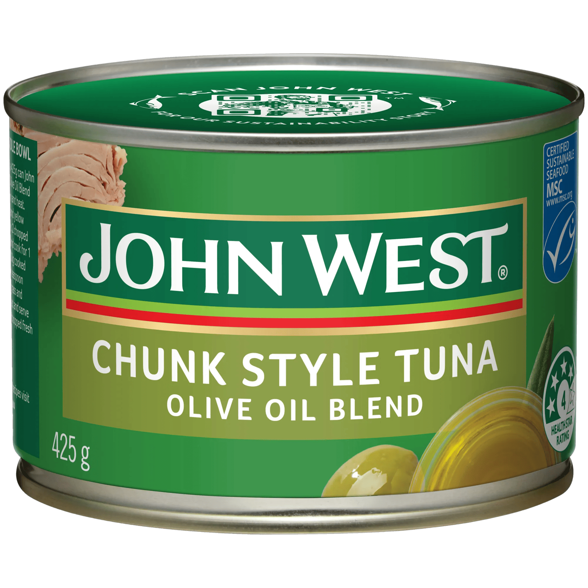 John West Tuna In Olive Oil Blend 425g, Can