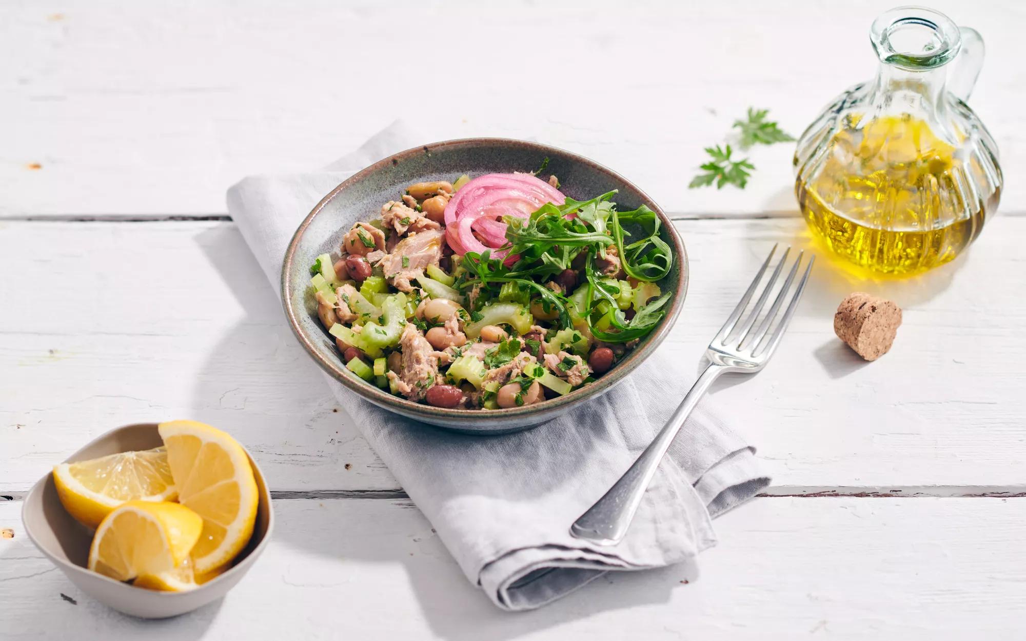 Tuna & Bean Salad With Pickled Onion