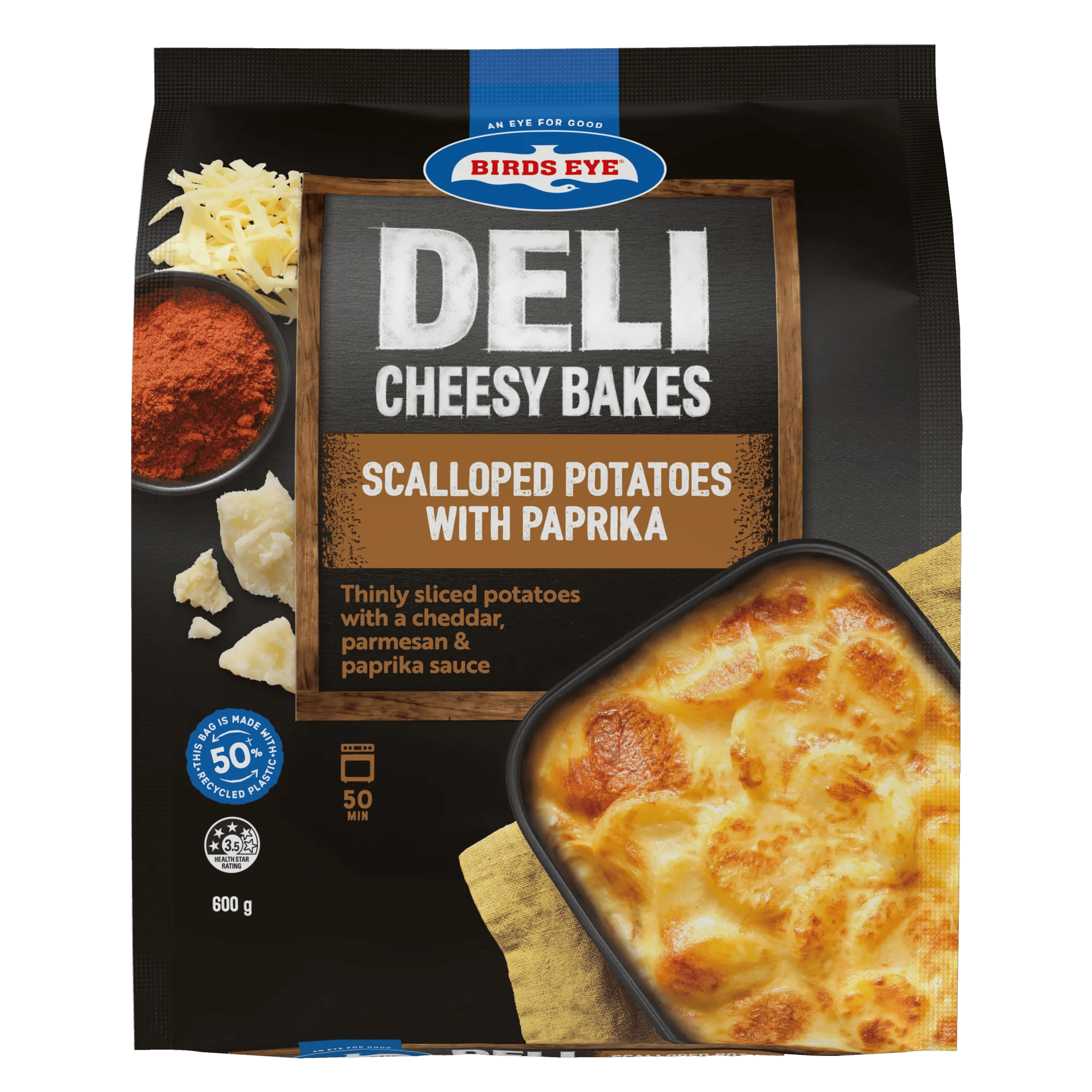 Birds Eye Deli Scalloped Potato with Paprika 600g Bagged