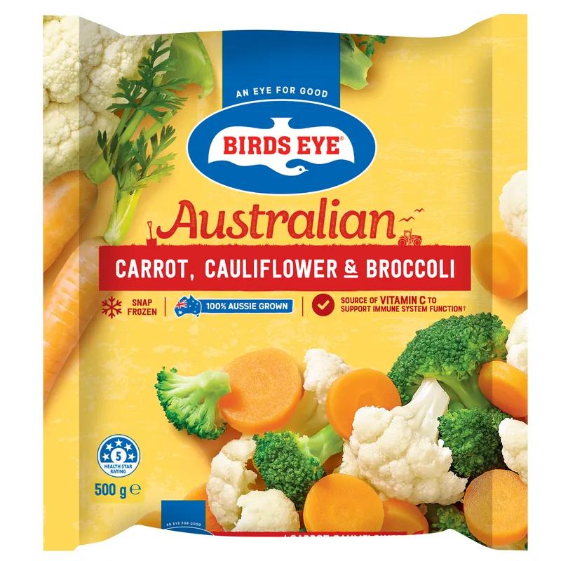 Birds Eye Carrot Cauliflower and Broccoli 500 grams bagged