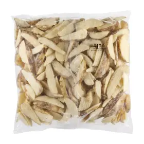 Simplot Select Recipe® Fries Sea Salt 10 Cut Crinkle Cut Wedges, Skin On, Back Innerpack