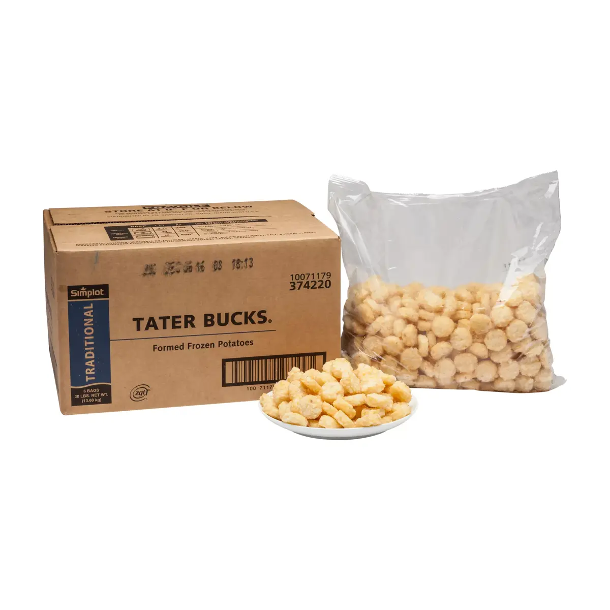 Simplot Traditional™ Potatoes Tater Bucks®, Styled