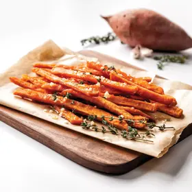 Simplot Sweets® Fries Sweet Potato Entrée Cut Fries, Styled