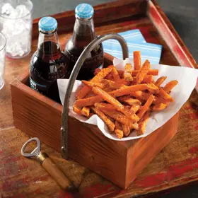 Simplot Sweets® Fries Sweet Potato Straight Cut Fries, Styled