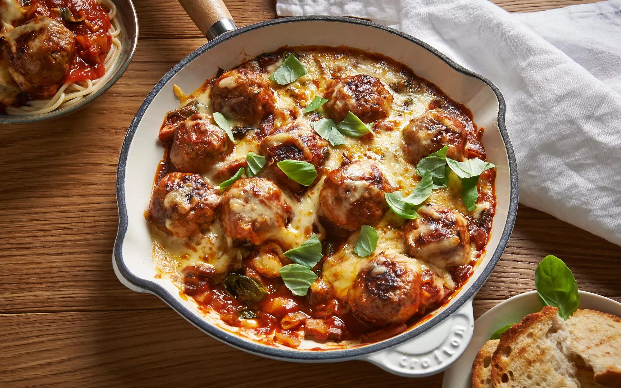 Baked Parmigiana Meatballs