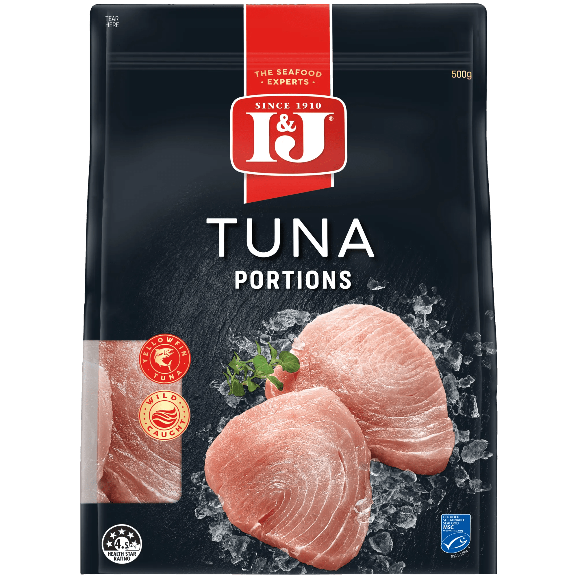 I and J Tuna Portions 500g, Box