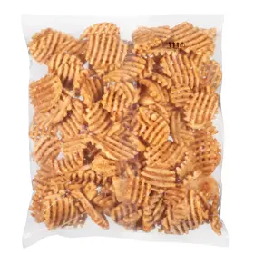 Simplot Maple City® Potatoes Waffle Flavored Waffle Fries, Skin Off, Back Innerpack