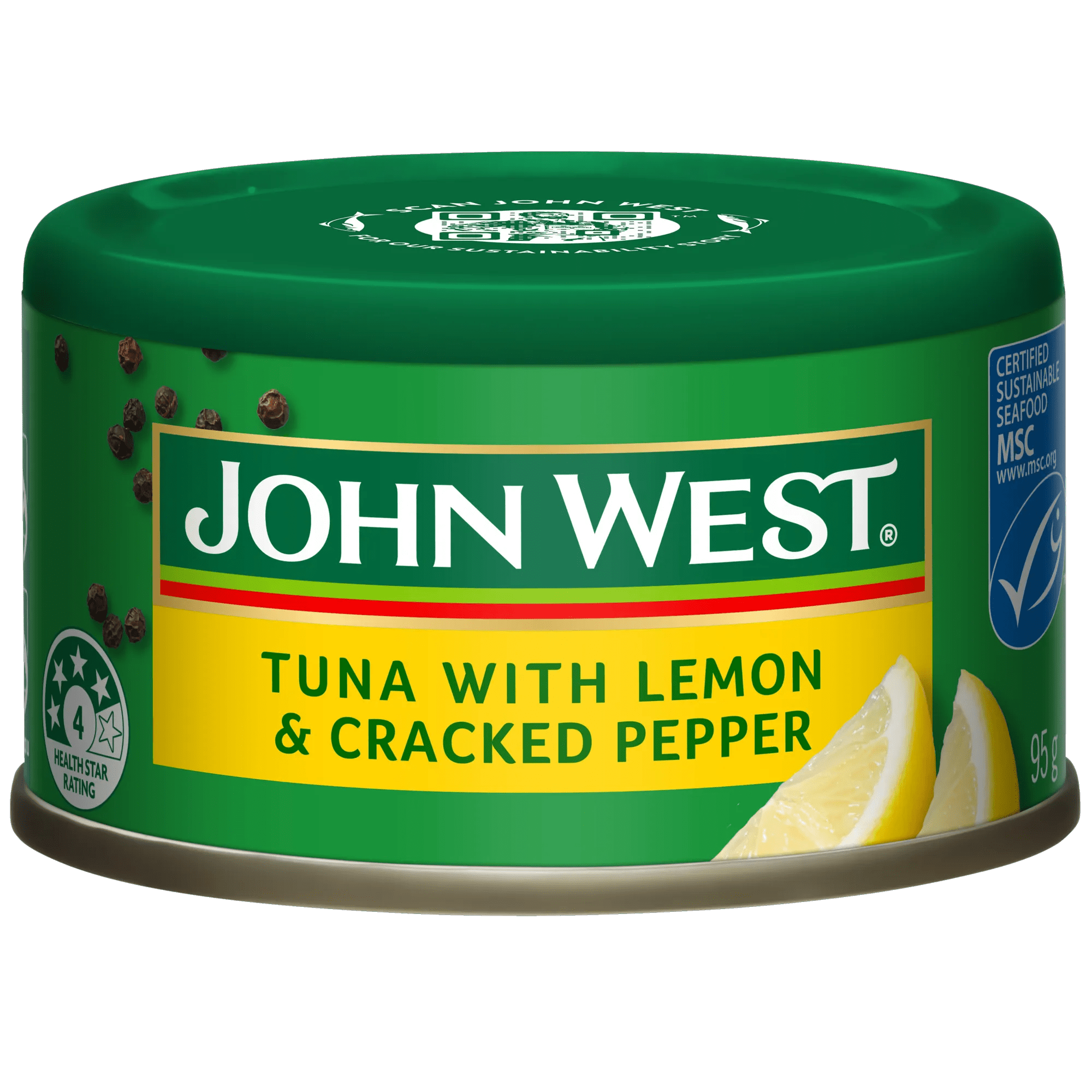 John West Tuna Lemon and Cracked Pepper 95g, Can