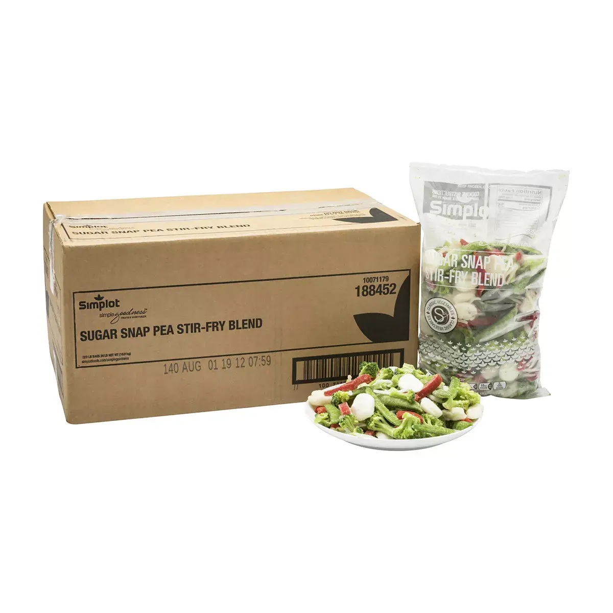 Simplot Simple Goodness™ Sugar Snap Pea Stir-Fry Blend, Styled