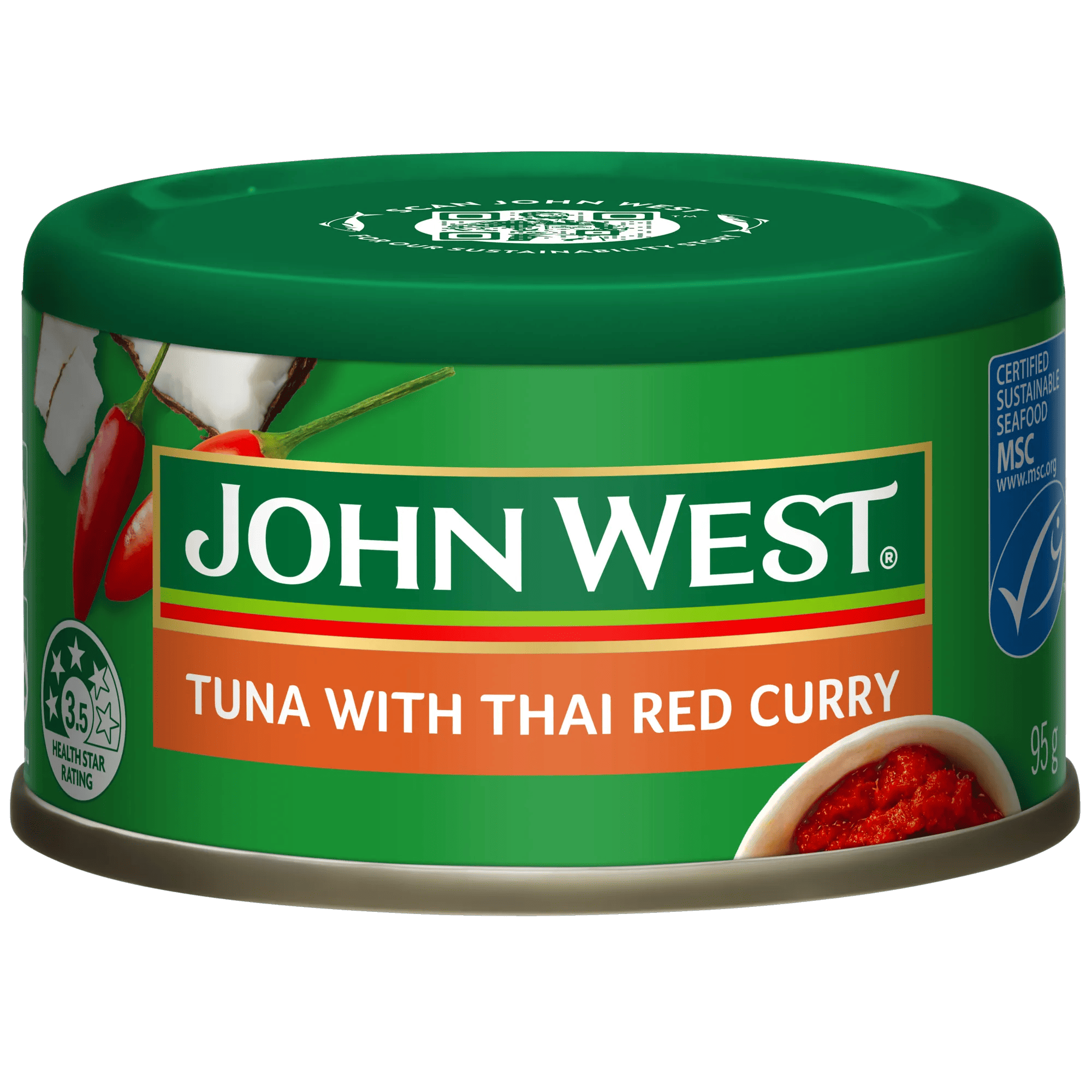 John West Tuna Thai Red Curry 95g, Can