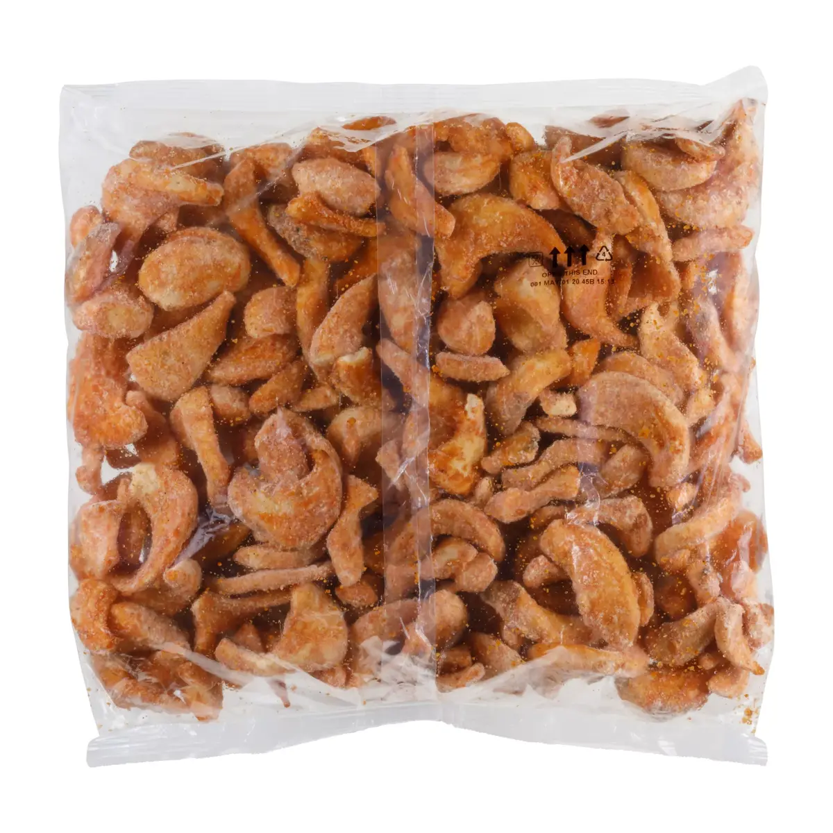 Simplot SIDEWINDERS™ Fries Original Cut Smokey BBQ batter flavored SIDEWINDERS™ Fries, Skin On, Back Innerpack