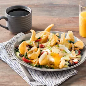 Simplot SIDEWINDERS™ Fries Papas a la francesa SIDEWINDERS™ corte original con cobertura transparente, En uso