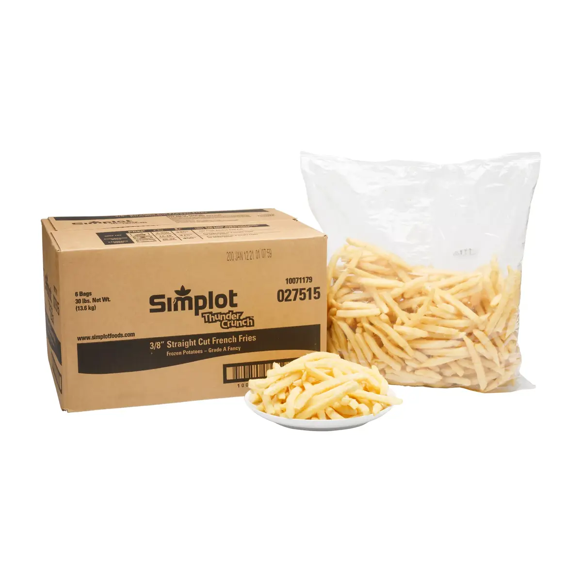 Simplot Thunder Crunch® Fries Battered Straight Cut Fries, Styled