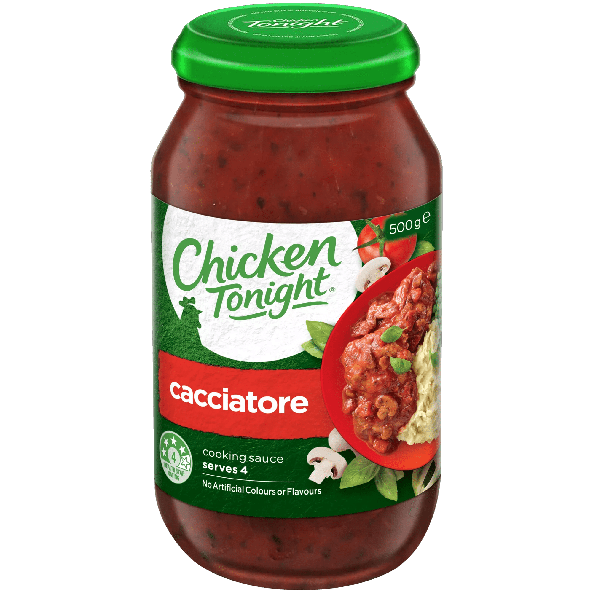 Chicken Tonight Cacciatore Cooking Sauce 500g, Jar